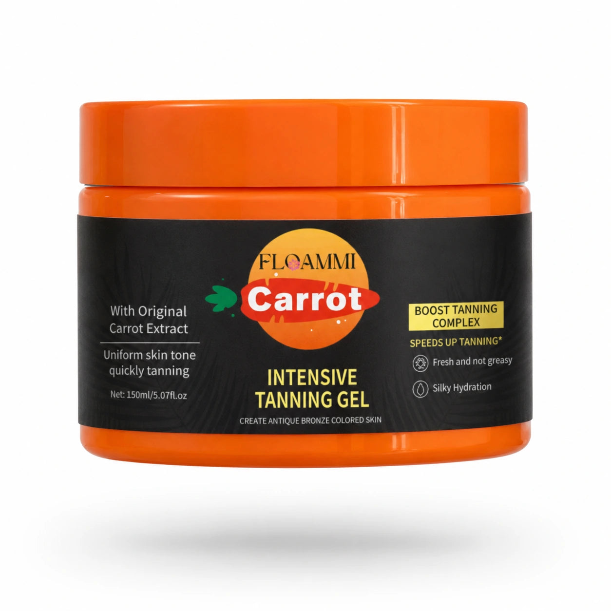 FLOAMMI Sun Carrot Glow – Intensive Tanning Gel with Carrot & Coconut Oils