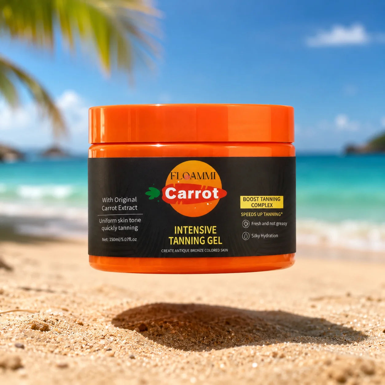 FLOAMMI Sun Carrot Glow – Intensive Tanning Gel with Carrot & Coconut Oils